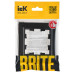BRITE Рамка 1-местная РУ-1-БрЧ черный IEK