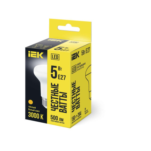 Лампа светодиодная R63 рефлектор 5Вт 230В 3000К E27 IEK