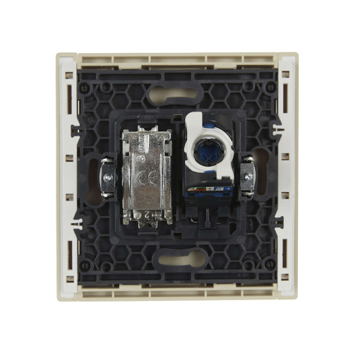 FORTE&PIANO Розетка двойная TV+RJ45 кат.6 FP437 ваниль IEK