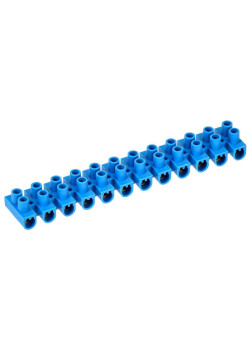 Зажим контактный винтовой ЗВИ-10 н/г 2,5-6мм2 12пар синий IEK