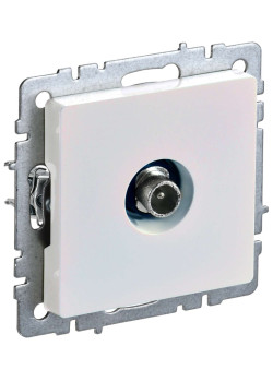 BRITE Розетка TV проходная РТВ10-0-БрЖ жемчуг IEK