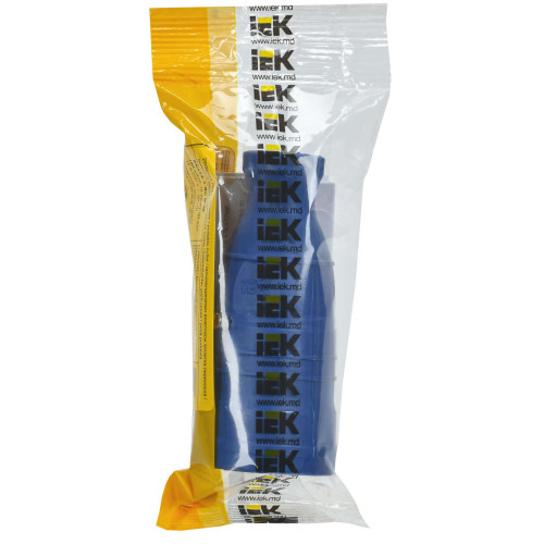 OMEGA Розетка переносная РБп14-1-0м IP20 каучук синяя IEK