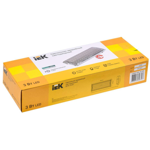Светильник аварийный ДПА 2104 4ч IP20 IEK