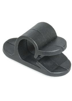 Клипса самоклеящаяся КС-1 черная (24шт) IEK