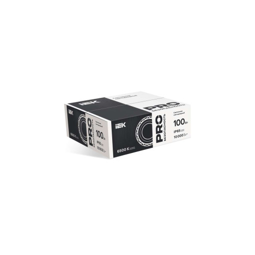 Светильник светодиодный ДСП 4002 100Вт 6500К IP65 алюминий IEK