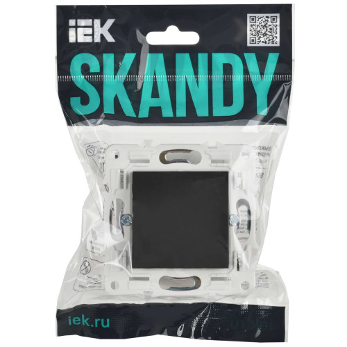 SKANDY Заглушка с суппортом SK-C01G графит IEK