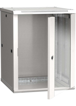 ITK Шкаф настенный LINEA W 12U 600х600мм дверь стекло RAL 7035