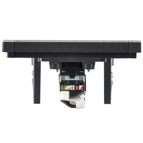 FORTE&PIANO Розетка компьютерная RJ45 кат.5E FP632M металл шампань IEK