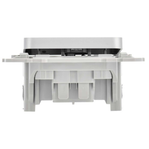 FLITE Выключатель 1-клавишный 10А ВС11-1-0-ФлА алюминий IEK