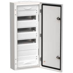 TITAN 5 Корпус металлический ЩРн-48 (1х48) 710х310х140мм IP54 белый (одна дверь) IEK