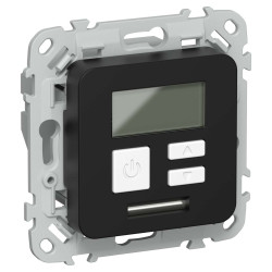 FLITE Термостат электронный с дисплеем 16А Т-ФлЧ черный IEK