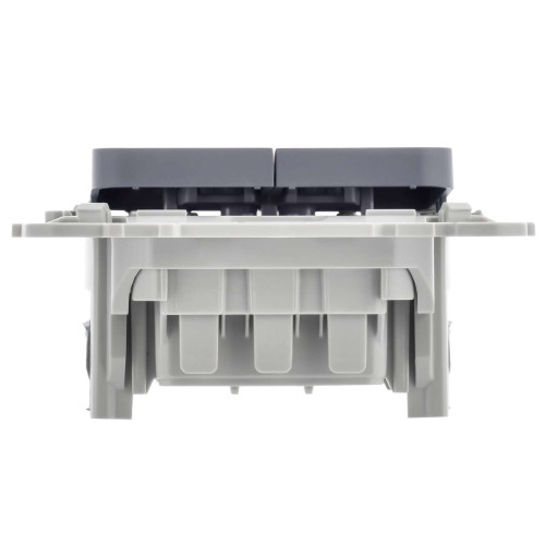 FLITE Выключатель 2-клавишный 10А ВС12-1-0-ФлМ маренго IEK