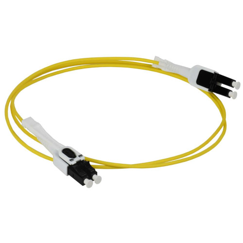 ITK Шнур оптический коммутационный соединительный (патч-корд) для одномодового кабеля (SM) 9/125 (OS2) LC/UPC-LC/UPC Duplex разъёмы uniboot push-pull LSZH 5м