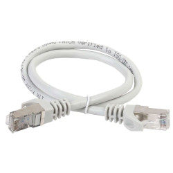 ITK Коммутационный шнур (патч-корд) кат.6A S/FTP LSZH 1м серый