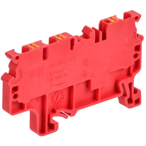 ARMAFIX Клемма пружинная Push In CP-MC 3 вывода 2,5мм2 красная IEK