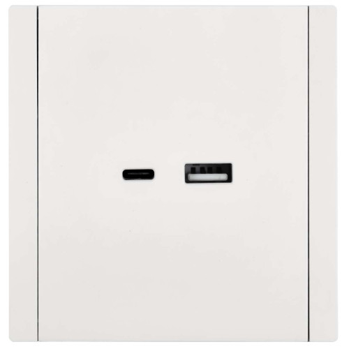 FORTE&PIANO Розетка USB A+C 3,1А FP250 белый IEK
