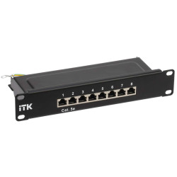 ITK 1U патч-панель кат.5E STP 8 портов 10