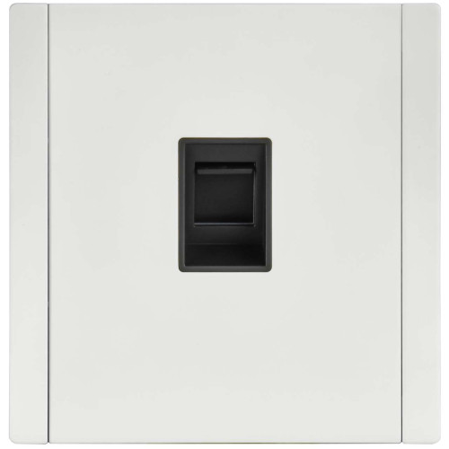 FORTE&PIANO Розетка компьютерная RJ45 кат.5E FP232M металл белый IEK