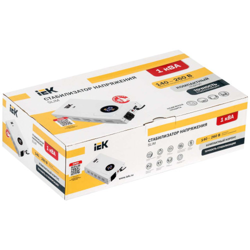 Стабилизатор напряжения настенный SLIM 1кВА IEK