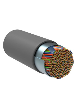 ITK Витая пара F/UTP кат.5E 25х2х24AWG solid LSZH нг(А)-HF серый (500м)