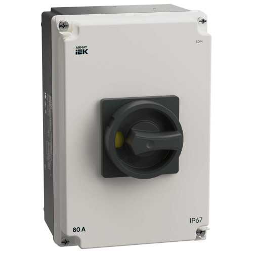 ARMAT Выключатель-разъединитель SDM 3P 80А в алюминиевомом боксе IP67 IEK