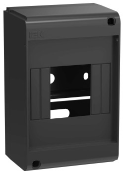 UNION Mini Корпус пластиковый КМПн-4 IP20 без двери черный IEK