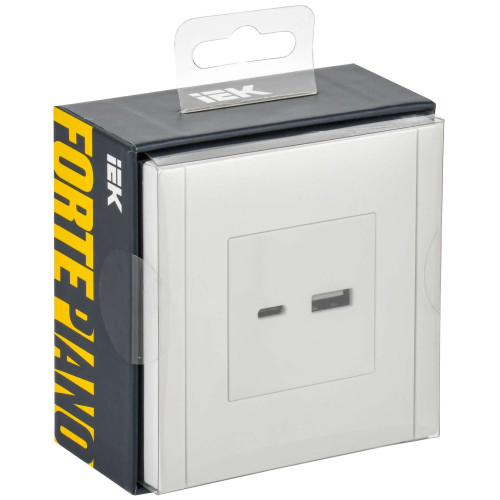 FORTE&PIANO Розетка USB A+C 18Вт FP251 белый IEK