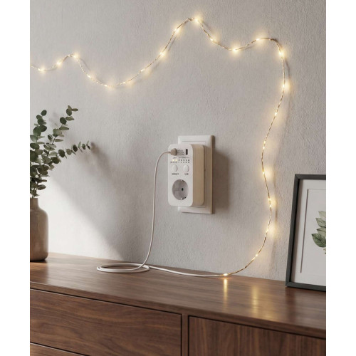 РТЭ-4 Розетка-таймер электронный с USB A+C 15мин-8ч 16А IP20 белая IEK РТЭ-4 Розетка-таймер электронный с USB A+C 15мин-8ч 16А IP20 белая IEK