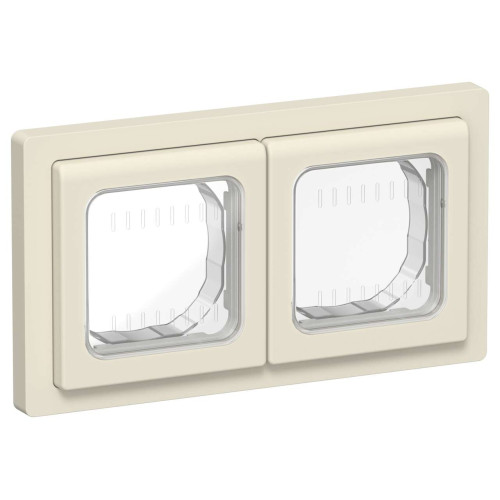 FLITE Рамка 2-местная IP55 Рпро-2-55-ФлСл сливочный IEK