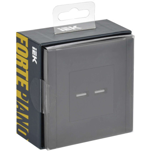 FORTE&PIANO Розетка USB A+A 3,1А FP349 серый IEK