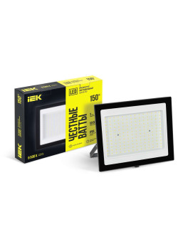 Прожектор СДО 06-150 светодиодный черный IP65 6500 K IEK