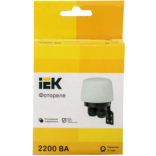 Фотореле ФР-603 2200ВА IP66 белый IEK