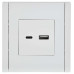 FORTE&PIANO Розетка USB A+C 18Вт FP251 белый IEK