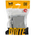 BRITE Выключатель 1-клавишный с индикацией 10А ВС10-1-1-БрС сталь IEK