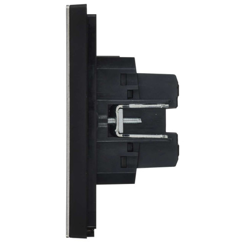 FORTE&PIANO Выключатель 2-клавишный перекрестный 10А FP709M металл никель IEK