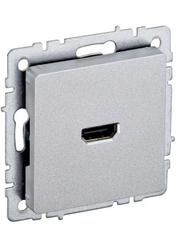BRITE Розетка HDMI РHDMI-0-БрА алюминий IEK