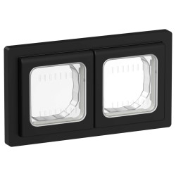 FLITE Рамка 2-местная IP55 Рпро-2-55-ФлЧ черный IEK