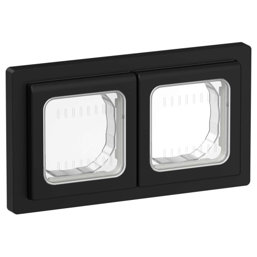FLITE Рамка 2-местная IP55 Рпро-2-55-ФлЧ черный IEK