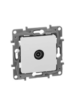 ETIKA Розетка TV проходная белый