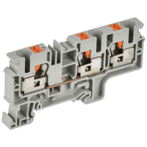 ARMAFIX Клемма пружин. Push-in CP-MC 3 вывода 10мм2 серая IEK
