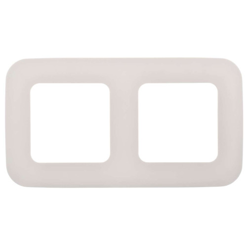 FLITE Рамка 2-местная РУ-2-А-ФлЖ жемчуг IEK