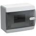 UNION Compact Корпус пластиковый ЩРН-П-6 IP41 черная прозрачная дверь IEK