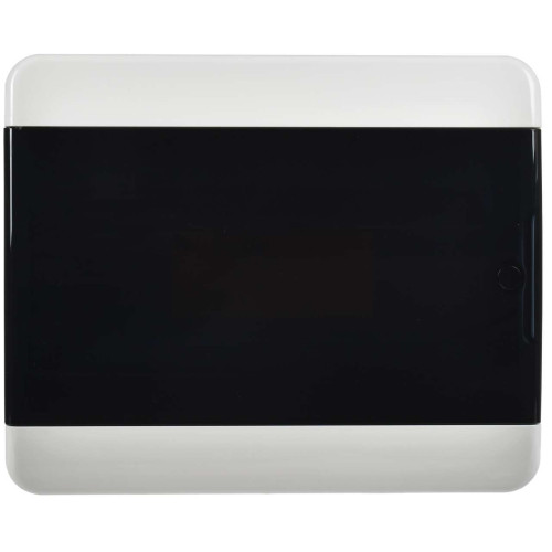 TEKFOR Корпус пластиковый ЩРН-П-12 IP41 черная прозрачная дверь IEK