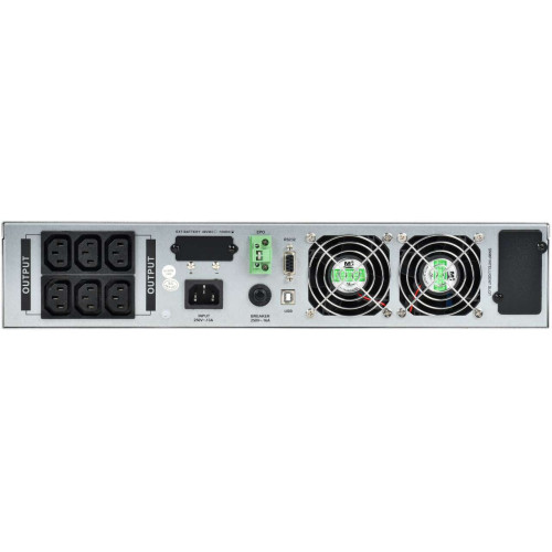 ITK ELECTRA OR ИБП однофазный онлайн 3кВА/3кВт 2U LCD дисплей 72VDC 6xC13 c АКБ 6х7AH USB EPO RS232 SNMP слот Rack/Tower