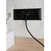 BRITE Розетка USB A+C 18Вт РЮ11-1-БрЧ черный IEK