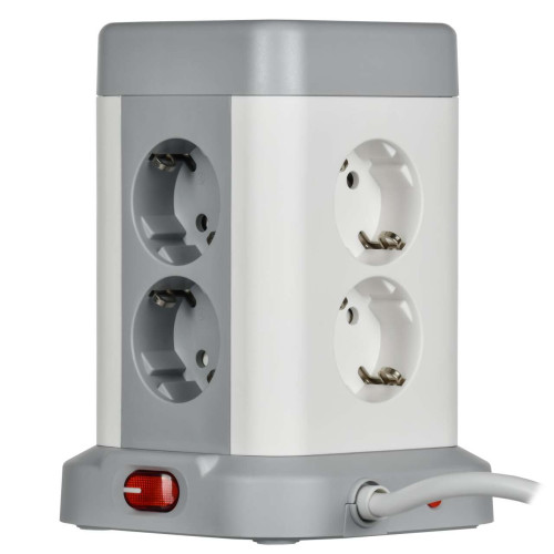 DOMINIC Удлинитель У08K 8 мест 2P+PE 1,5м 3х1,0мм2 16А/250В USB A+C 20Вт серый IEK DOMINIC Удлинитель У08K 8 мест 2P+PE 1,5м 3х1,0мм2 16А/250В USB A+C 20Вт серый IEK