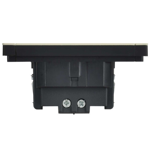 FORTE&PIANO Выключатель 1-клавишный перекрестный 10А FP812M металл серый сланец IEK