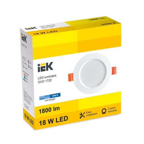 LED DVO 1721 12W 6500K IP20 IEK