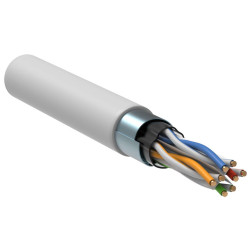 ITK Витая пара F/UTP кат.6 4х2х23AWG solid PVCLS нг(А)-LSLTx белый (305м)