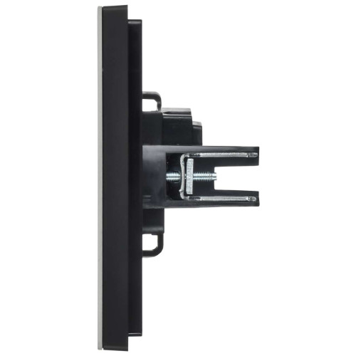 FORTE&PIANO Розетка 1-местная без заземления с защитными шторками винтовое крепление 10А FP717M металл никель IEK